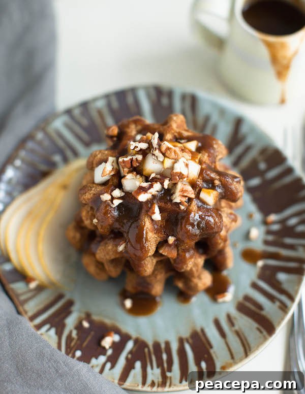 Vegan Pumpkin Waffles | @sweetpotatosoul