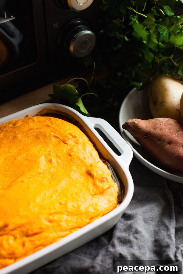 Sweet Potato Shepherd’s Pie Recipe with Crispy Topping 7 Sweet Potato Shepherd's Pie | @sweetpotatosoul