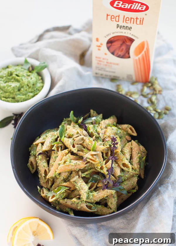 Avocado Pesto Pasta | @sweetpotatosoul