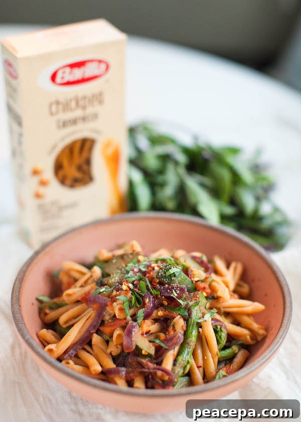 Spring Veggie Pasta | @sweetpotatosoul