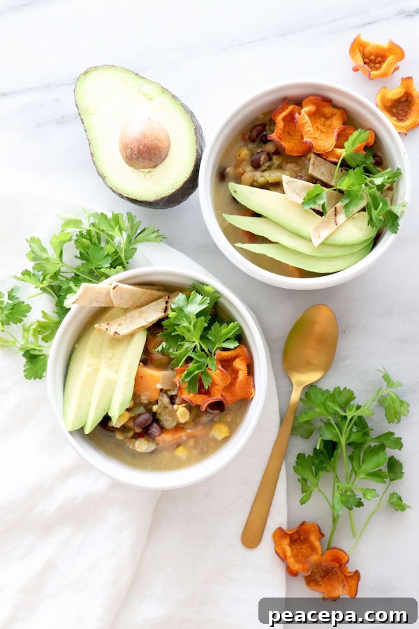 Sweet Potato Tortilla Soup | @sweetpotatosoul