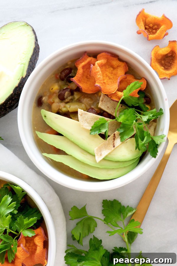 Sweet Potato Tortilla Soup | @sweetpotatosoul