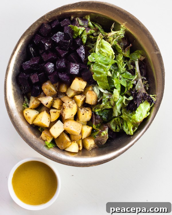 roasted beet and potato salad | @sweetpotatosoul