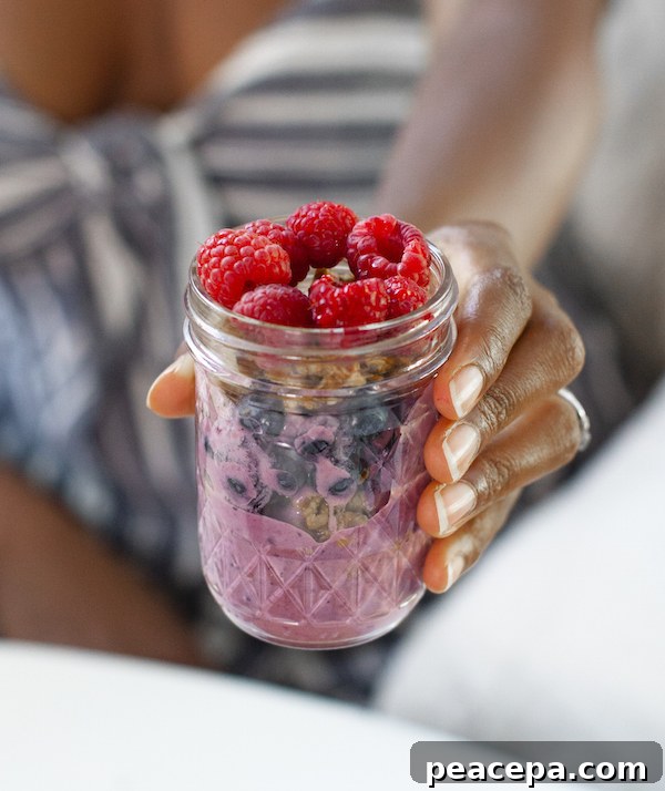 Tahini Granola Parfait | @sweetpotatosoul