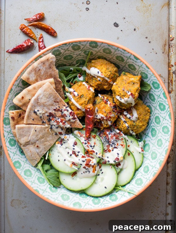 Sweet Potato Falafel Buddha Bowl | www.sobuddhalicious.com