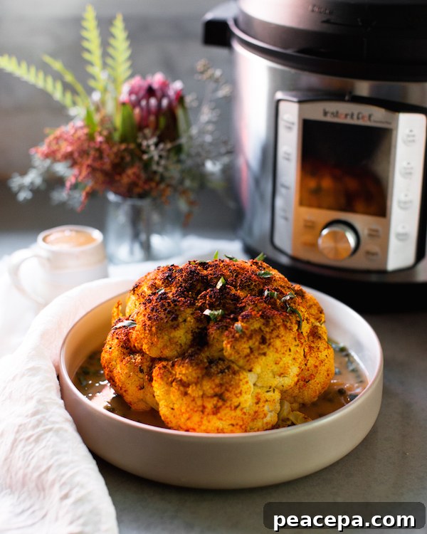instant pot whole cauliflower