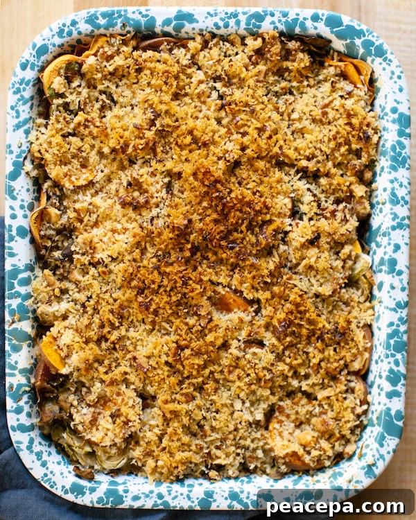 Baked gratin in dish