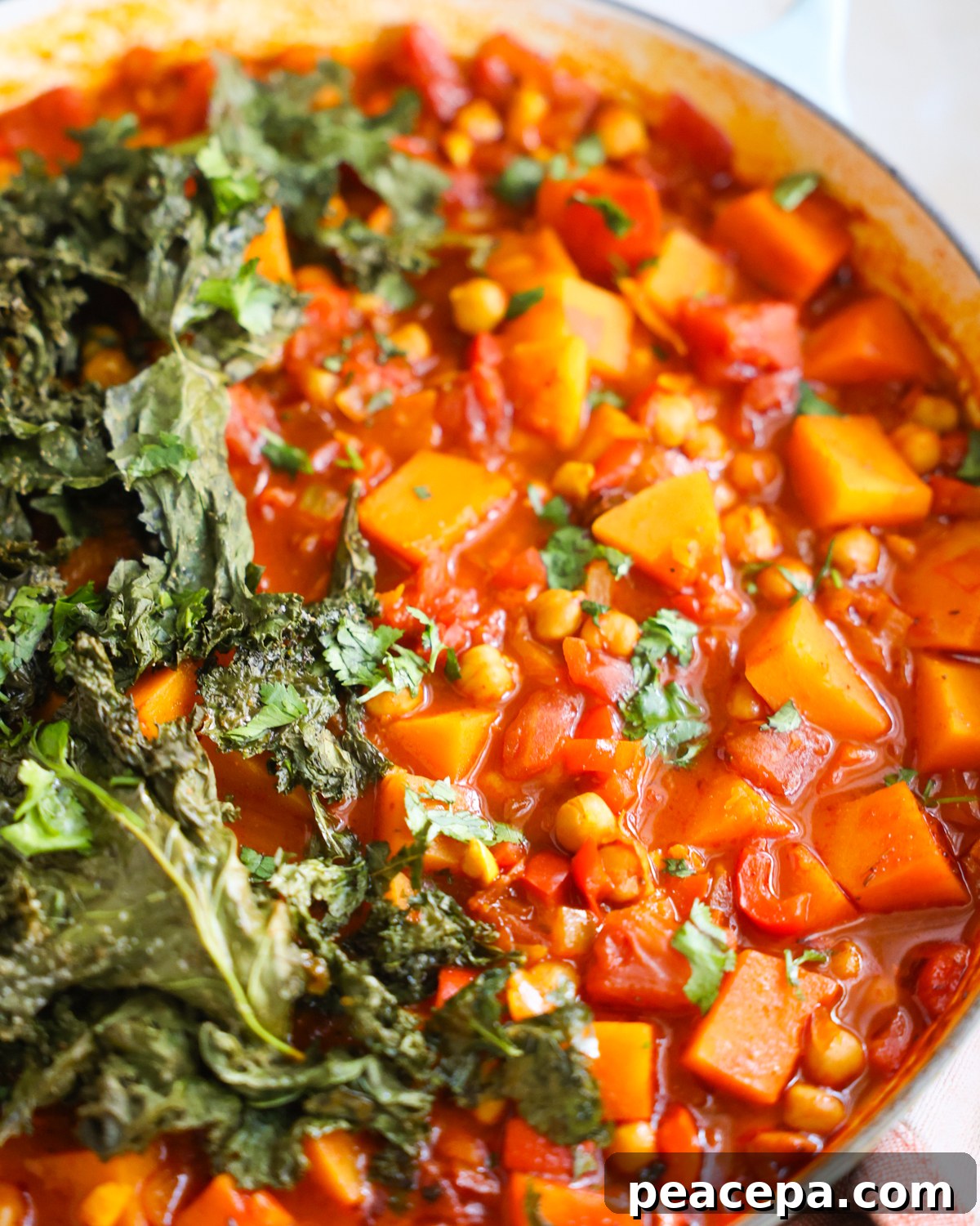 closeup of vegan tagine