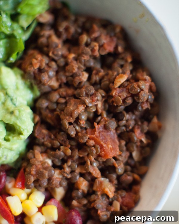 Burrito bowl components