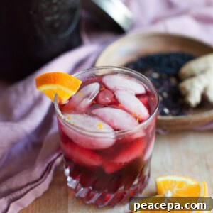 Hibiscus Elderberry Ginger Tea image