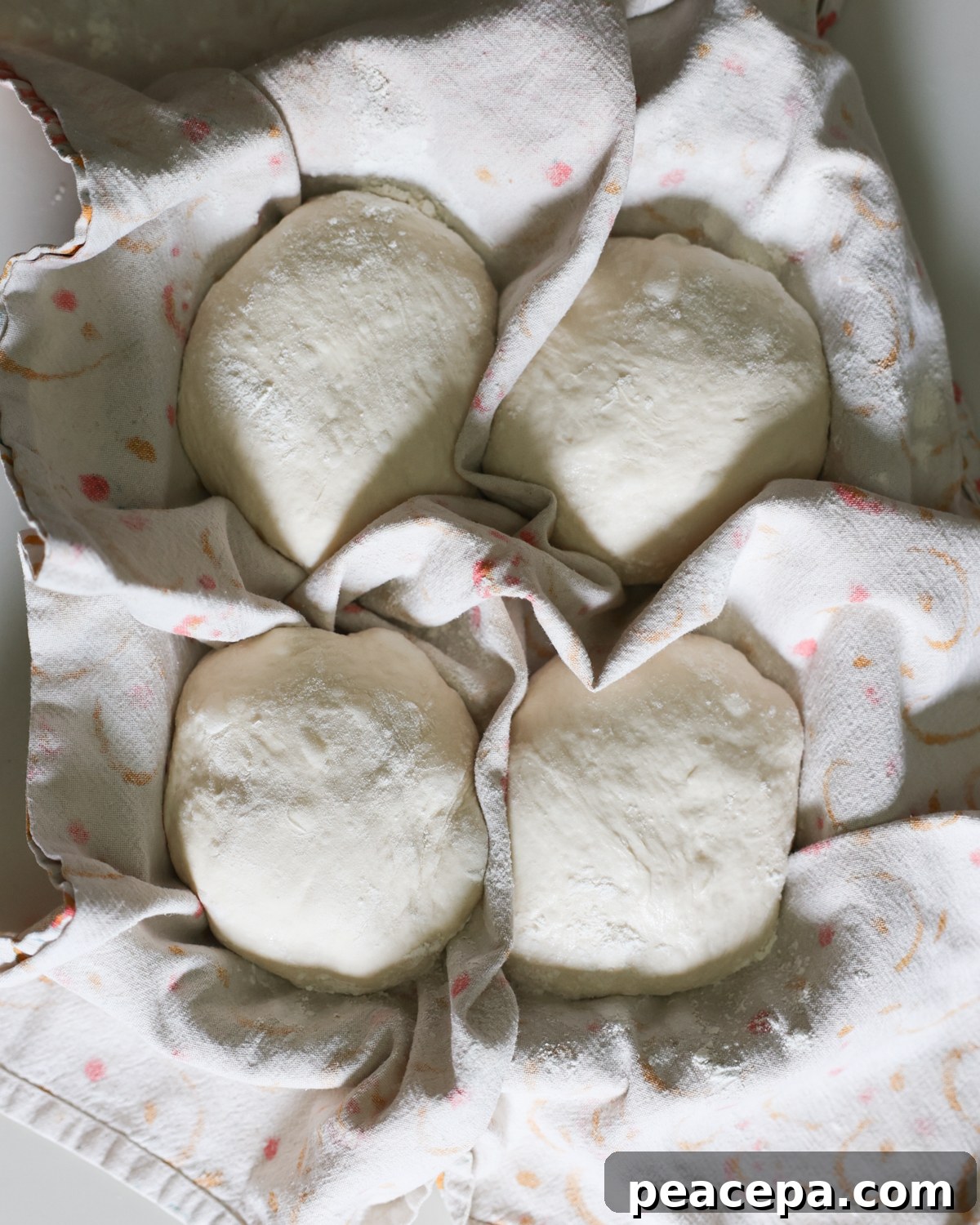 overhead dough resting 