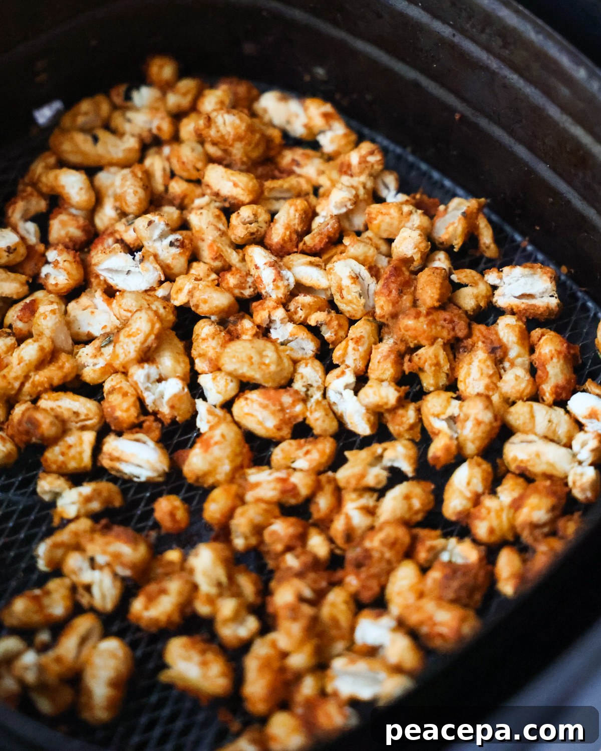 Crispy white beans in air fryer. 