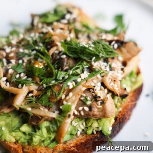Mushroom Avocado Toast