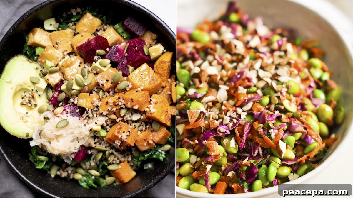 Vegan salad recipes. 