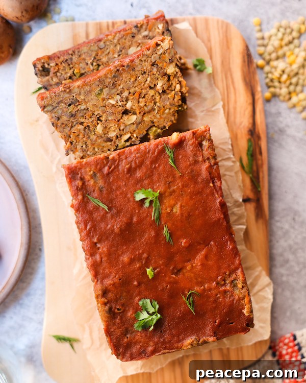 vegan lentil meatloaf