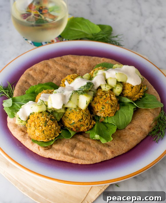 Sweet Potato Falafel Sandwich on a plate.