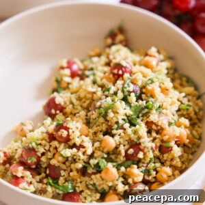 bulgur salad on plate