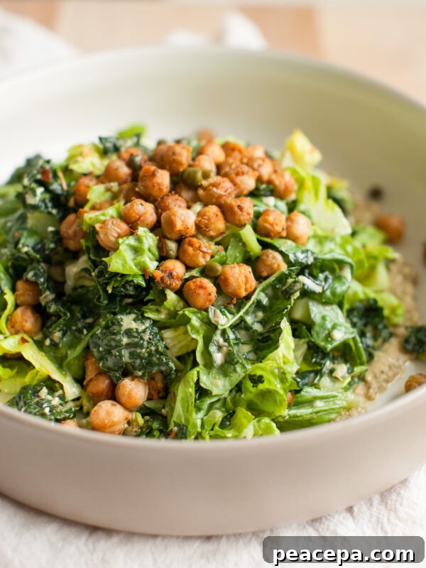 Vegan caesar salad